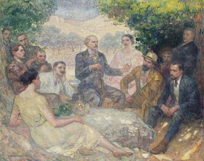 Mistral y sus amigos ante los Alpilles de Louis Denis Valverane
